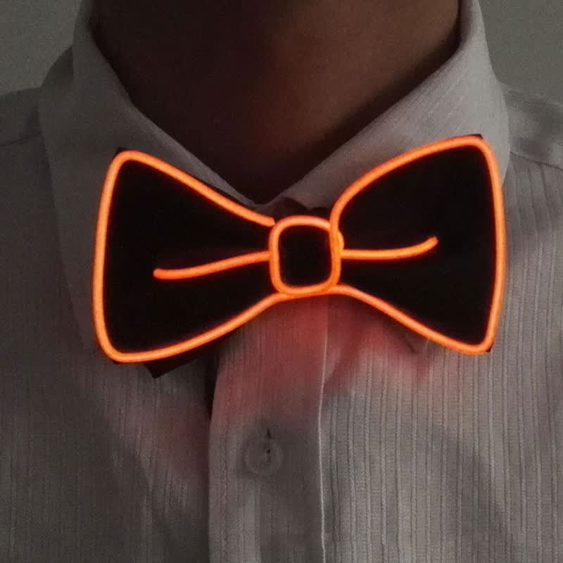 Papillon luminoso a LED da uomo - Arancia - image 18