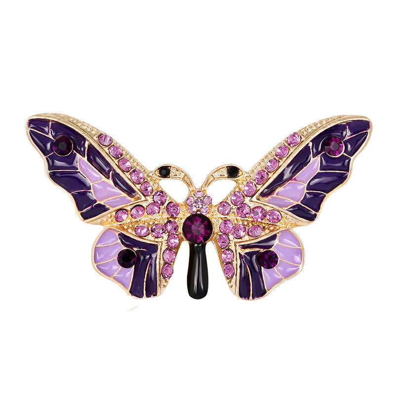 Spilla da donna a forma di farfalla da favola di classe - Viola - image 6