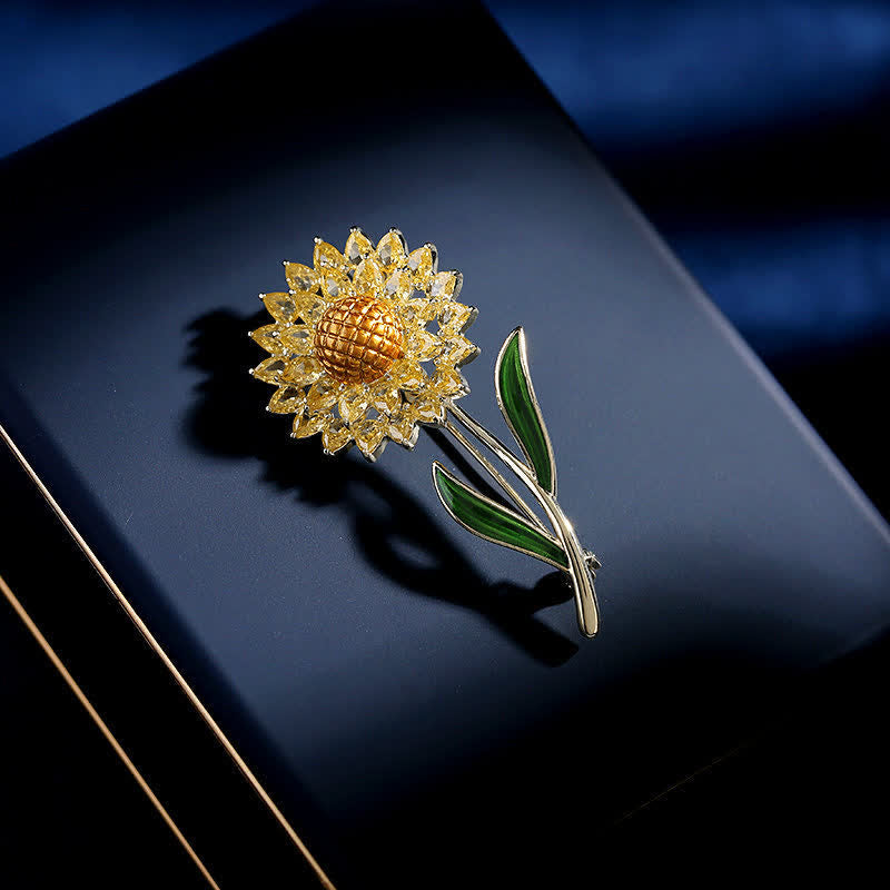 Spilla Girasole in Oro da Donna - image 3