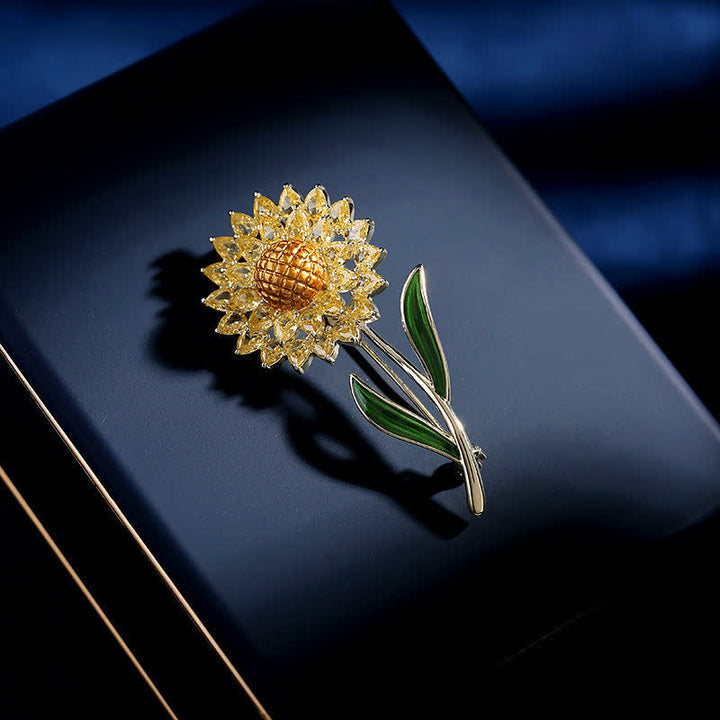 Spilla Girasole in Oro da Donna - image 3