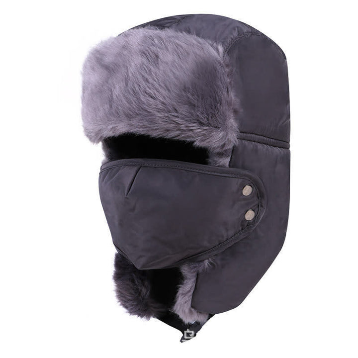 2 pezzi Set di cappelli da cacciatore con maschera da arrampicata in montagna - Grigio - Regolabile (22"-23 5/8") - image 4