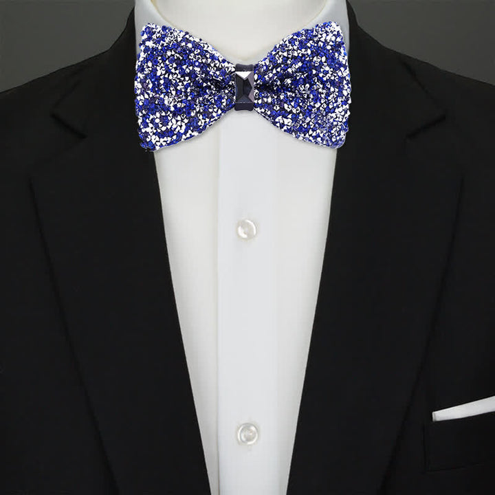 Papillon da uomo con cristalli e stelle scintillanti - image 0