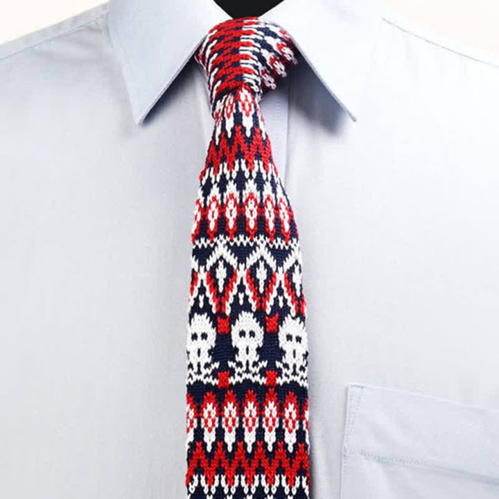 Cravatta sottile esotica in maglia da uomo - image 1