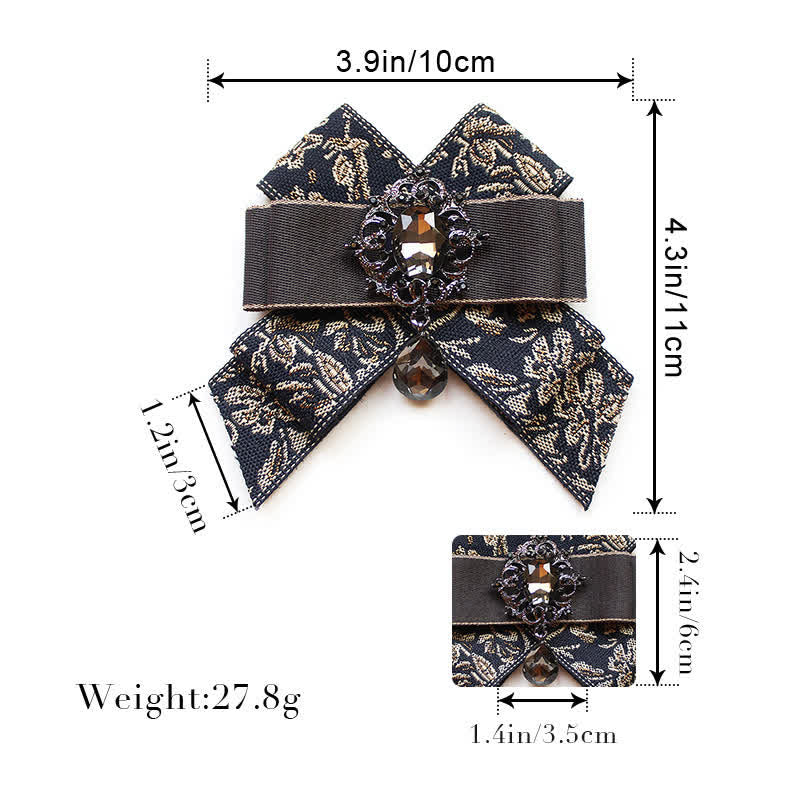 Papillon di lusso con strass blu a goccia - image 3