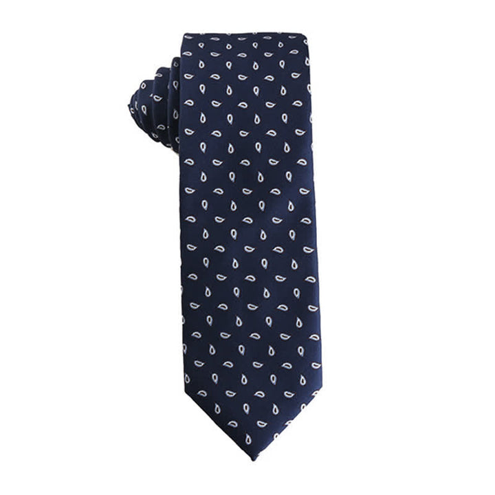 Cravatta da uomo Dynamic Shade of Blue Series - Goccia d'acqua - image 5