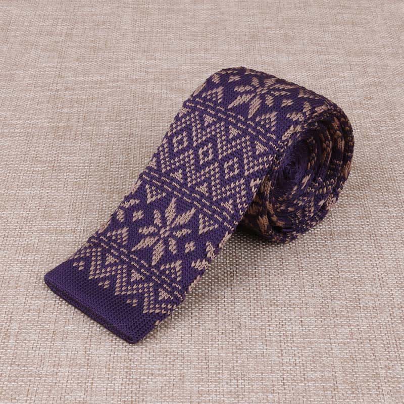 Cravatta sottile esotica in maglia da uomo - Stile n. 6 - image 8