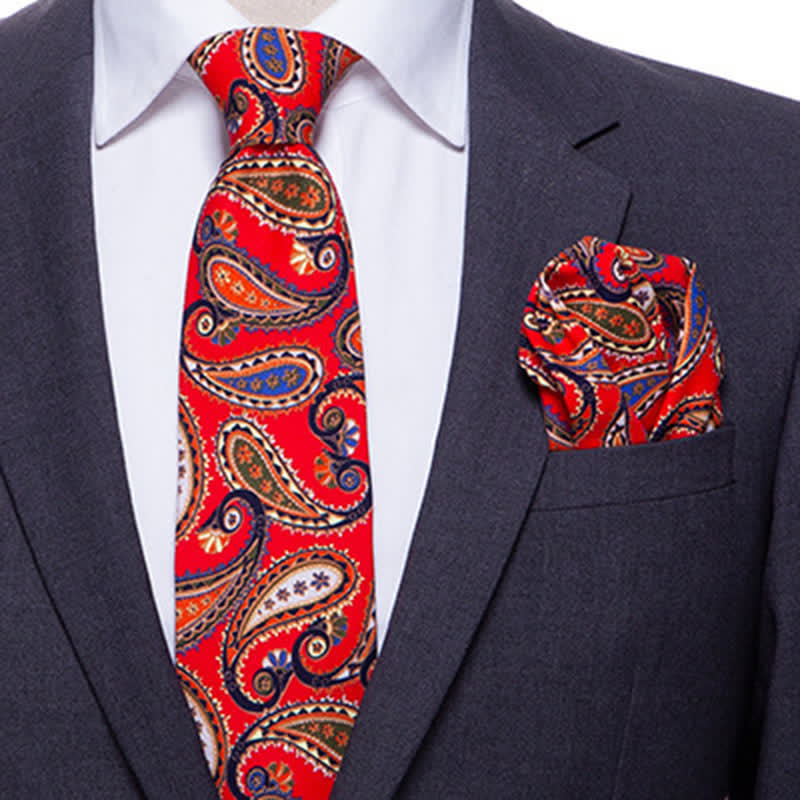 Set di 2 cravatte esotiche Paisley da uomo - image 5