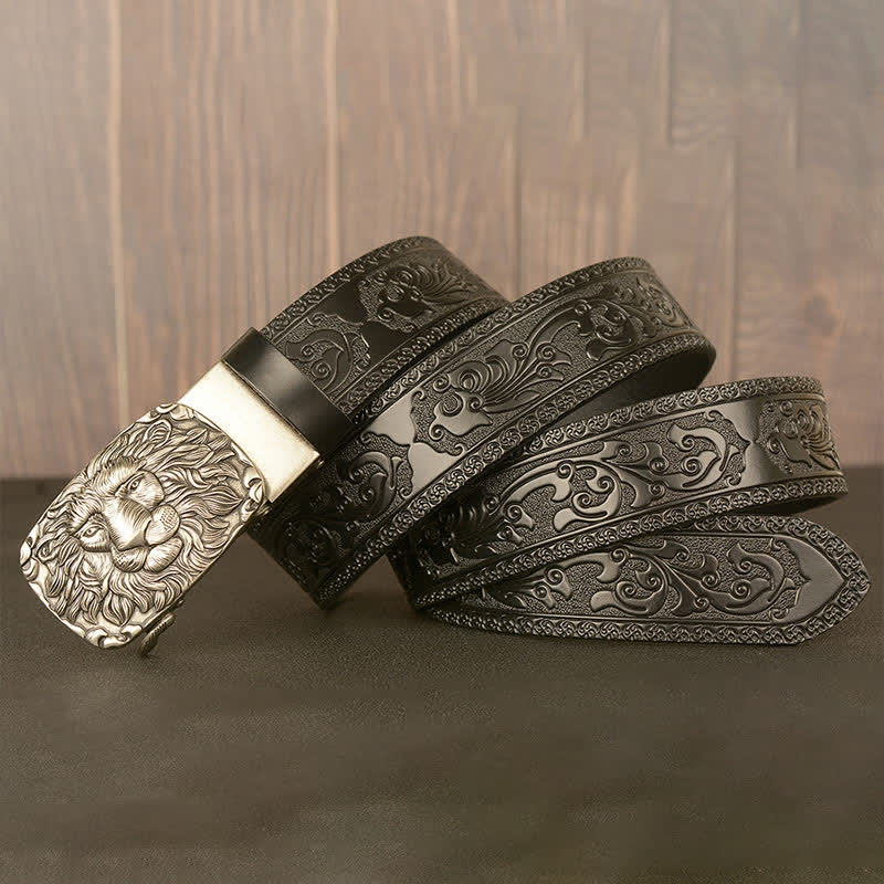 Cintura in pelle da uomo con testa di leone - image 19