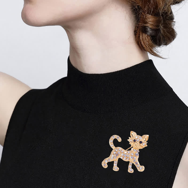 Spilla da donna a forma di gattino carino - image 1