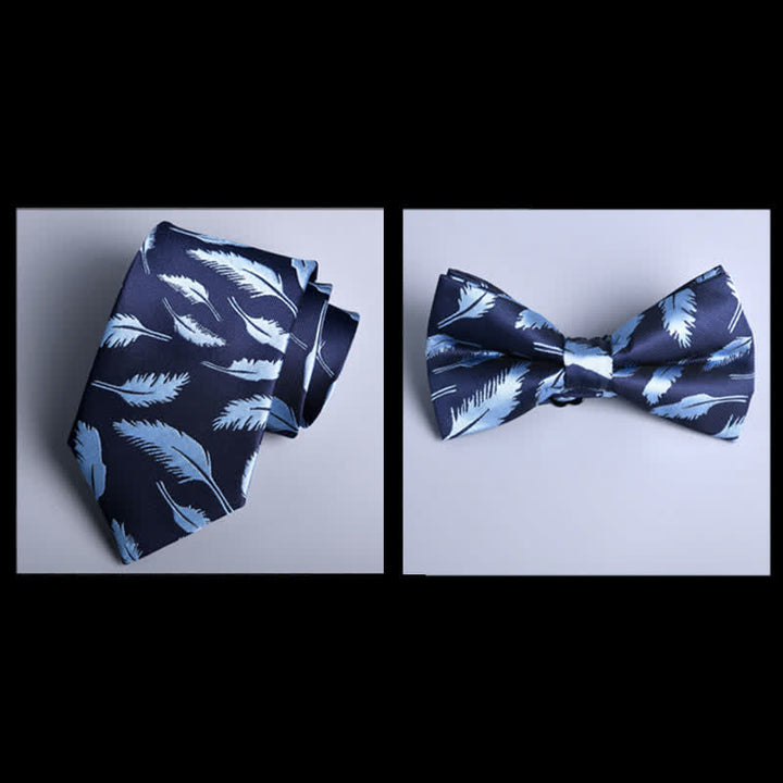 8 pezzi Navy Leaves Flower Vogue Cravatta Papillon Scatola regalo - image 1
