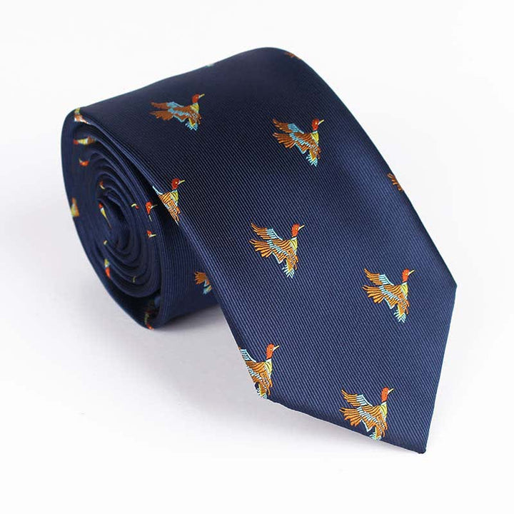 Cravatta ricamata con uccello volante da uomo - Oca - Marina Militare - image 10