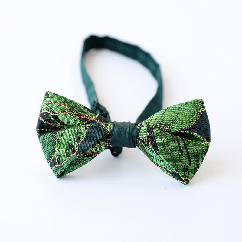 Papillon Koi color oro della serie verde da uomo - Stile n. 4 - image 9