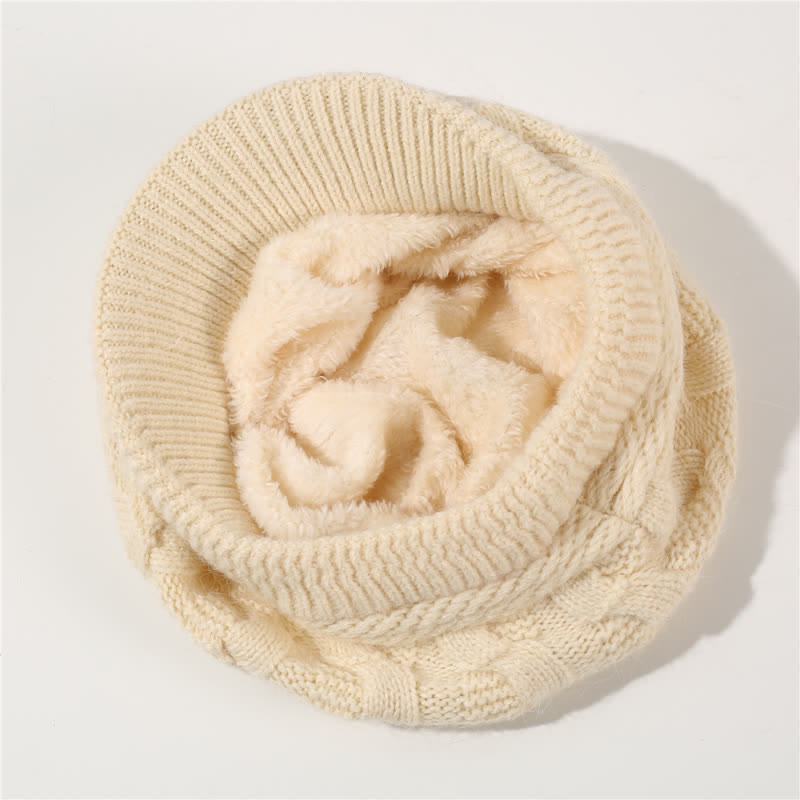 Cappello con visiera e fodera soffice e soffice da donna - image 8