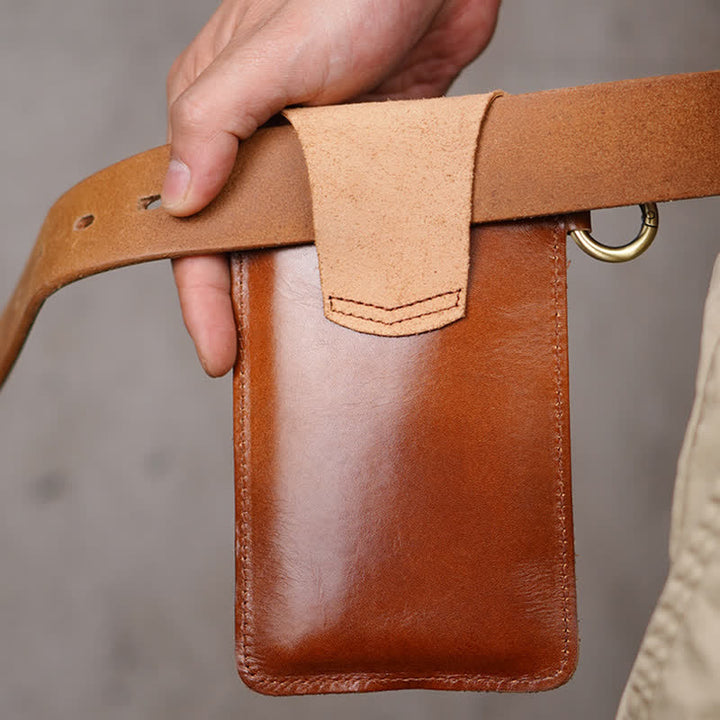 Borsa a tracolla in pelle con ventosa magnetica a forma di stella per telefono - image 5