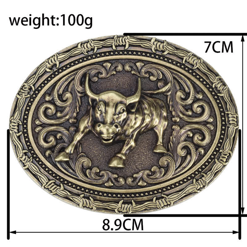 Cintura in pelle con fibbia da torero da cowboy fai da te da uomo - image 2