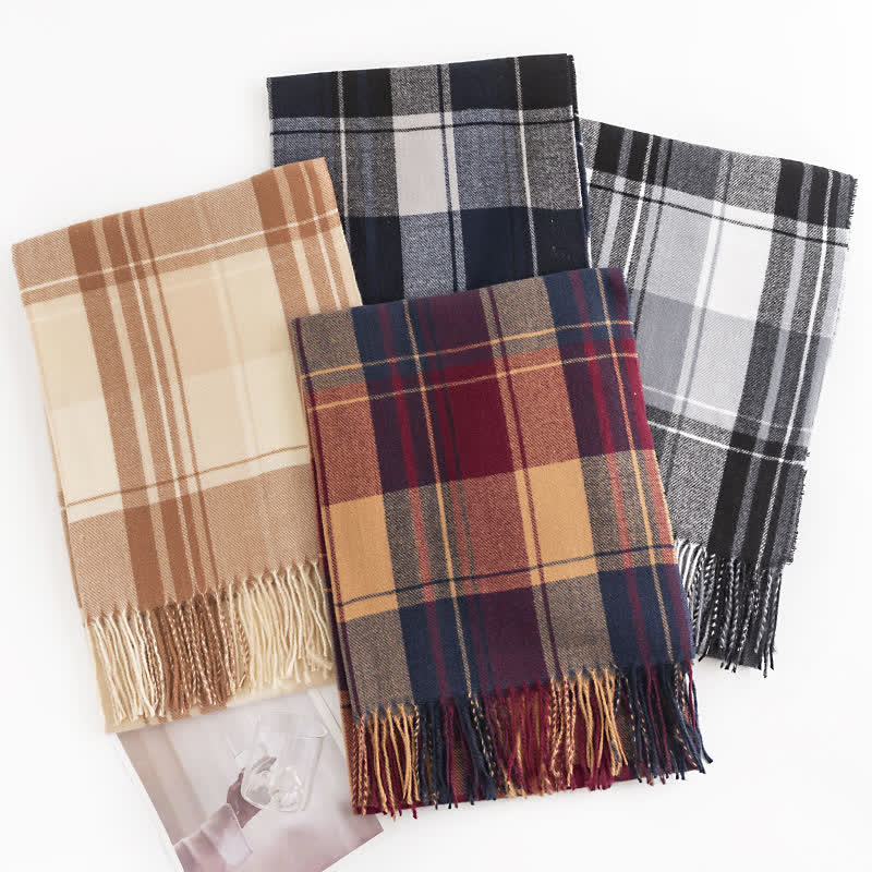 Sciarpa scozzese calda invernale classica da donna - image 1