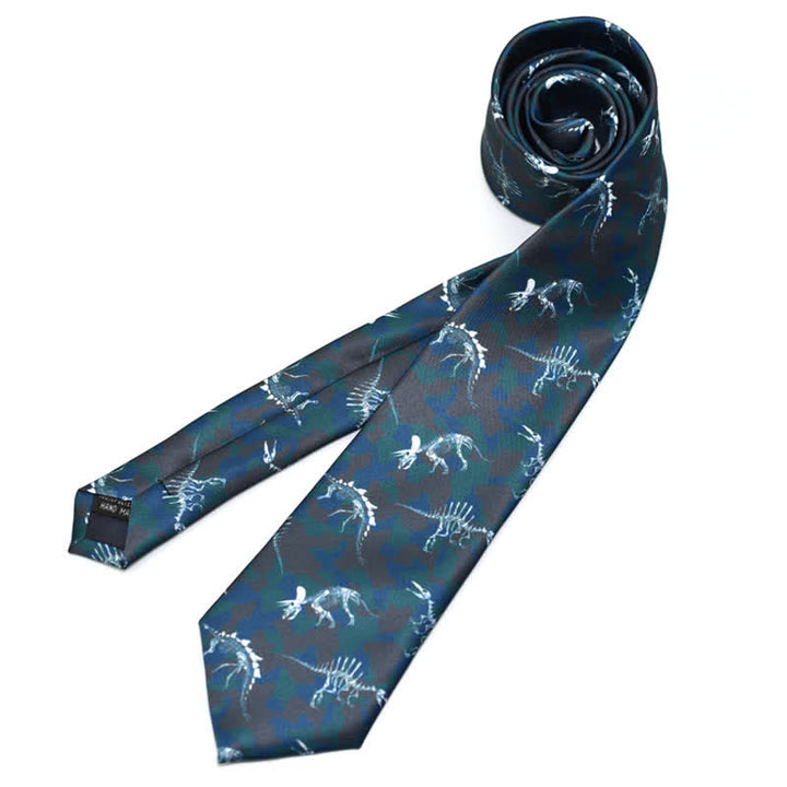 Cravatta stampata divertente e creativa da uomo - Dinosauro - image 17