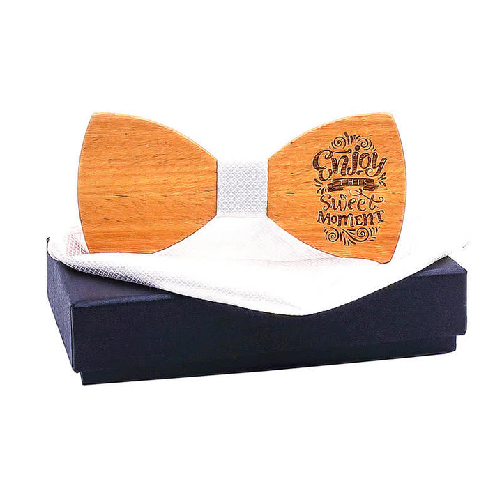 Set di 2 papillon in legno con proverbi da uomo - GODITI QUESTO DOLCE MOMENTO #1 - image 9