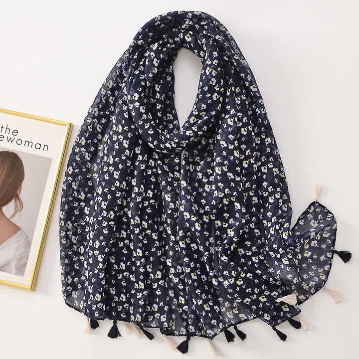 Sciarpa sottile con nappe floreali a farfalla da donna - Stile n. 8 - image 13