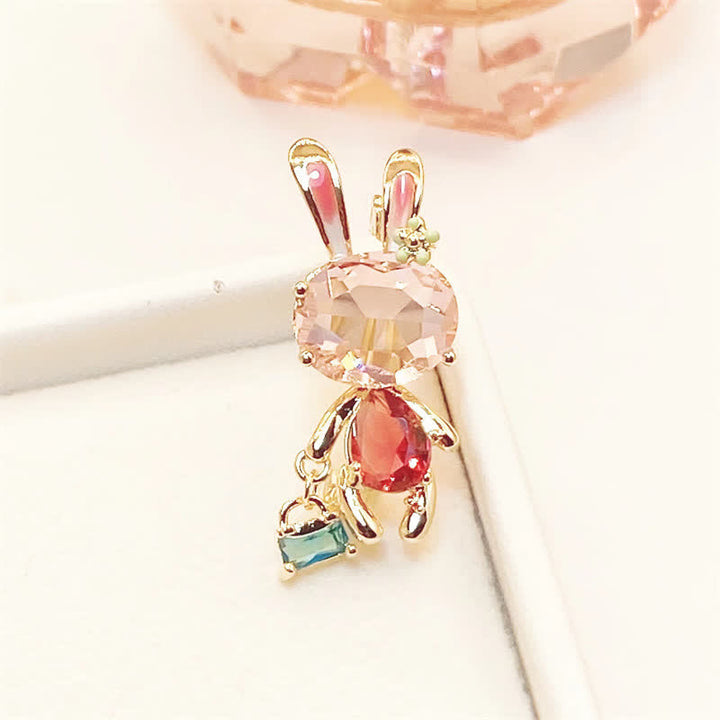 Spilla da donna a forma di coniglietto rosa - image 5