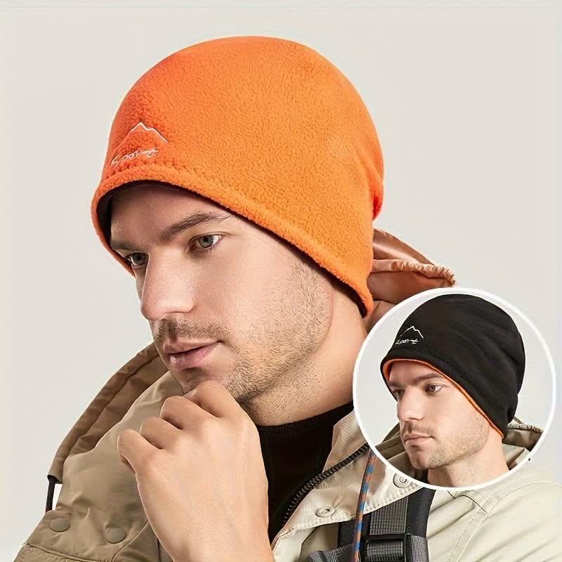 Cappello caldo reversibile in pile polare antivento - image 7