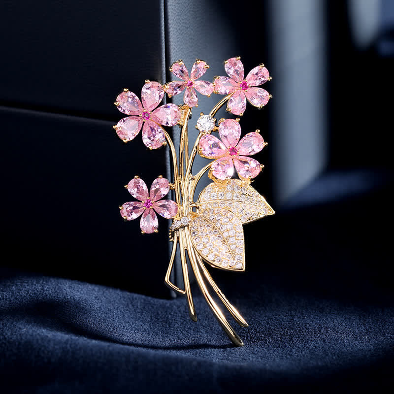 Spilla Bouquet Temperamento Donna - Rosa - image 0