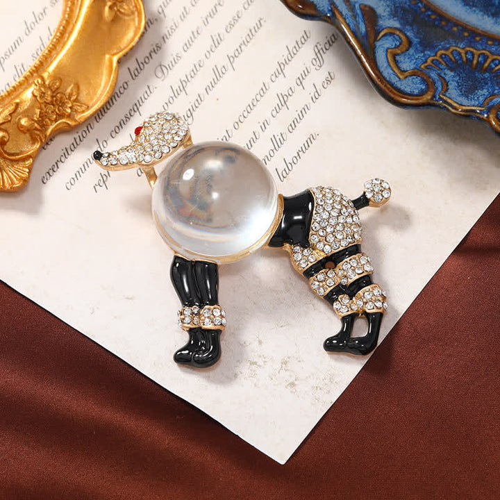 Spilla creativa da donna a forma di barboncino Jelly Belly - image 2