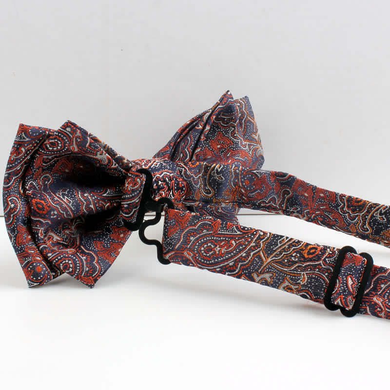 Set di 2 papillon floreali in stile paisley neoclassico da uomo - image 1
