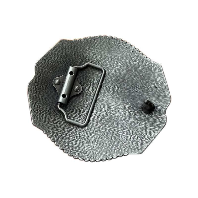 Cintura in pelle con fibbia a forma di toro floreale con strass fai da te da uomo - image 1