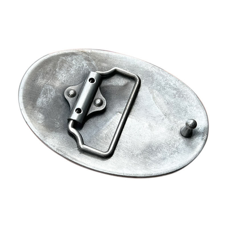 Cintura in pelle con fibbia tribale da capo indiano fai da te da uomo - image 1
