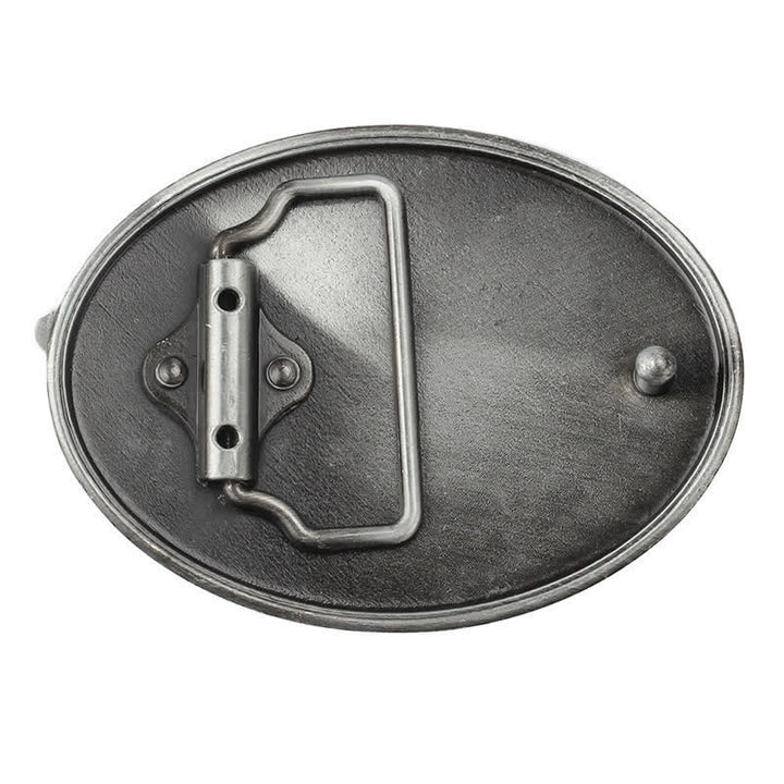 Cintura in pelle con fibbia goffrata Double Eagle fai da te da uomo - image 1