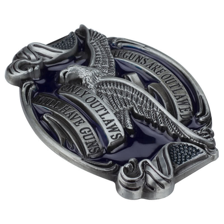 Cintura in pelle con fibbia a forma di aquila volante fai da te da uomo - image 4