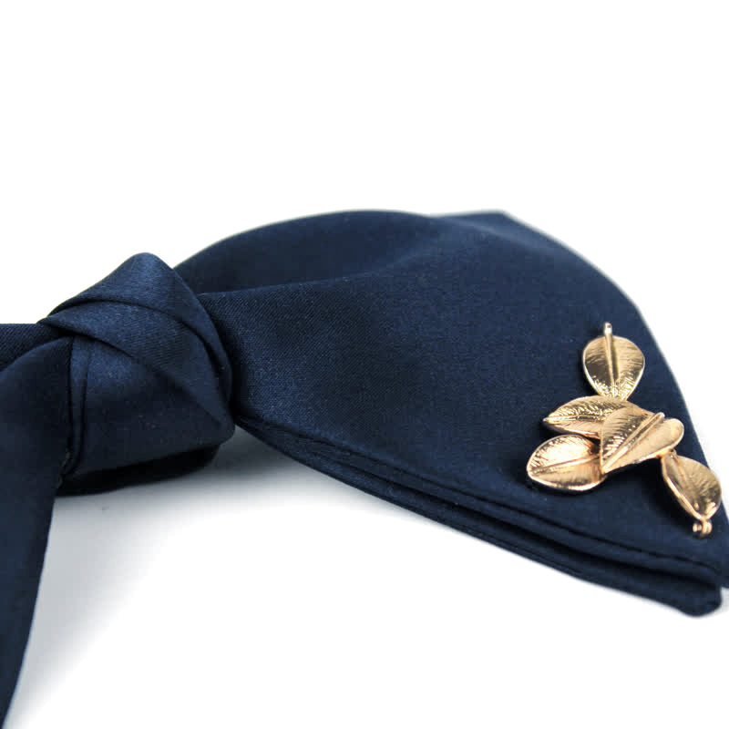 Papillon da uomo Serenity Blue Golden Leaf - image 2