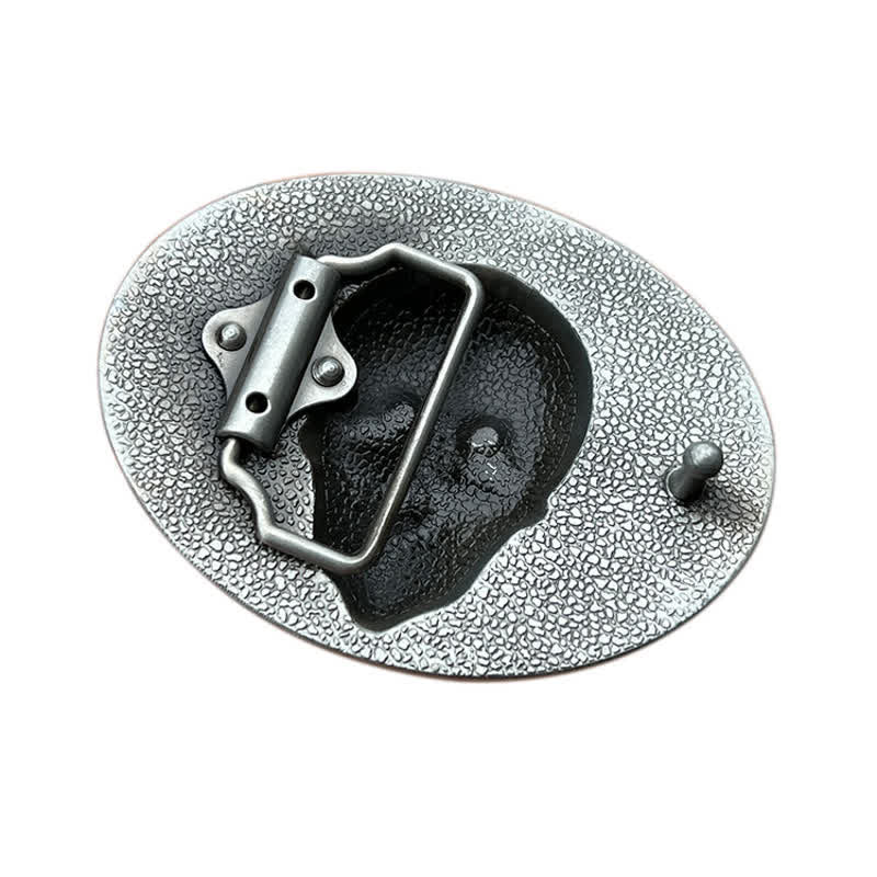 Cintura in pelle con fibbia a teschio Crazy Hunter fai da te da uomo - image 1