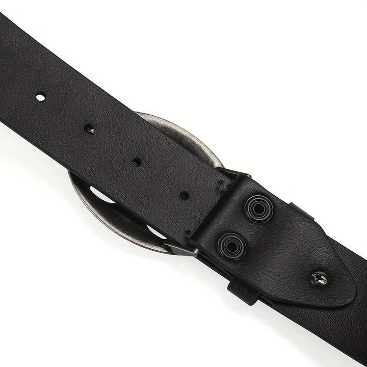 Cintura in pelle con rivetti stile bohémien vintage con scheletro - image 7