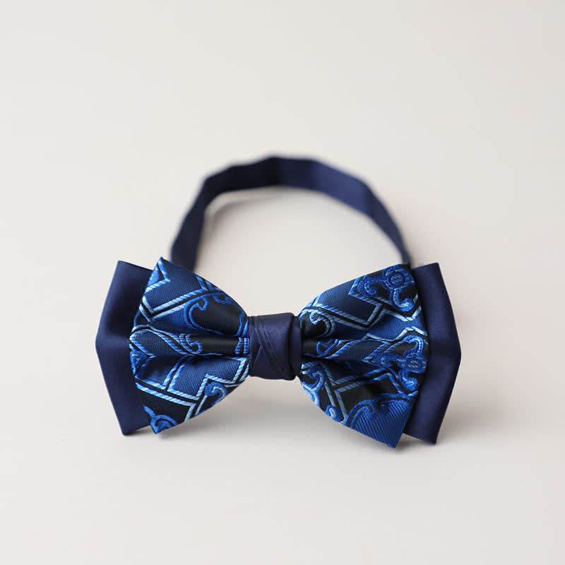 Papillon a doppio strato Paisley da uomo - Stile n. 6 - image 10