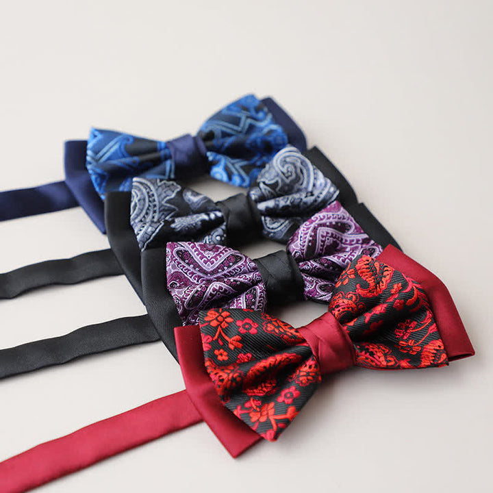 Papillon a doppio strato Paisley da uomo - image 3