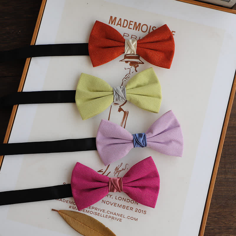 Papillon bicolore color caramella da uomo - image 0