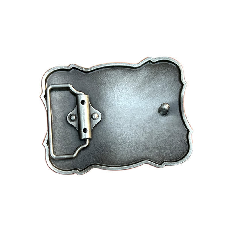 Cintura in pelle con fibbia a forma di cavallo da corsa selvaggio fai da te da uomo - image 1