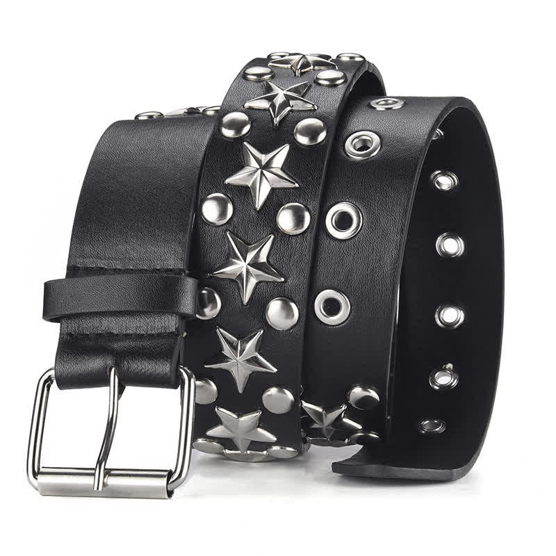 Cintura in pelle con borchie punk rock star - image 1
