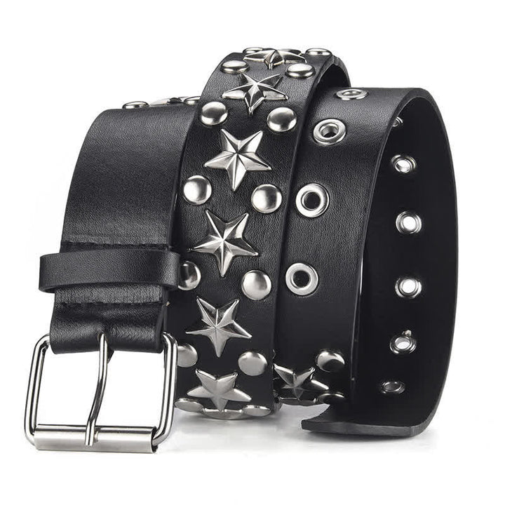 Cintura in pelle con borchie punk rock star - image 1