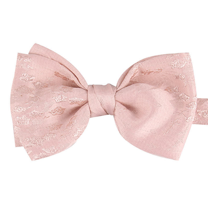 Papillon da sposa floreale meticoloso speciale da uomo - Stile n. 1 - Rosa - image 12