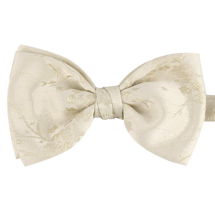 Papillon da sposa floreale meticoloso speciale da uomo - Stile n. 1 - Beige - image 18
