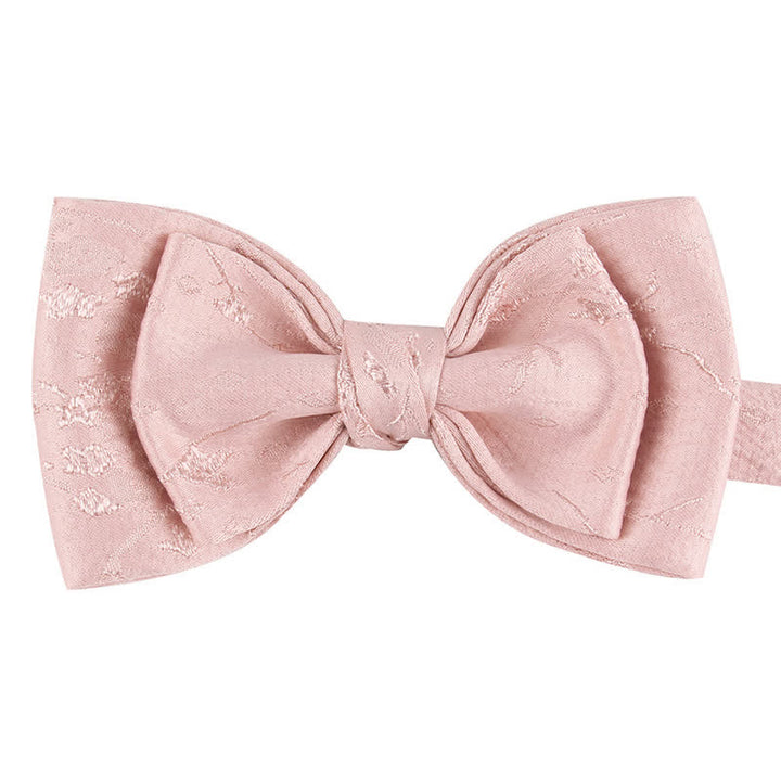 Papillon da sposa floreale meticoloso speciale da uomo - Stile n. 2 - Rosa - image 13