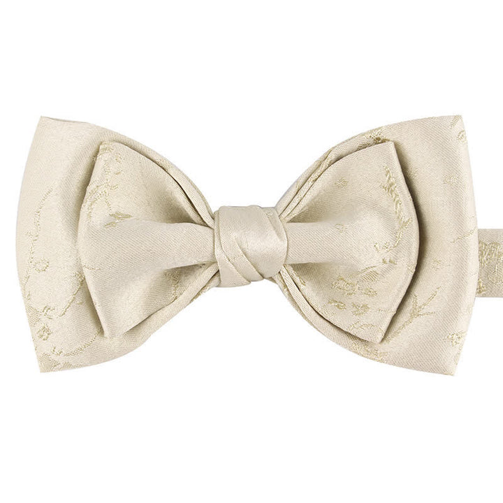 Papillon da sposa floreale meticoloso speciale da uomo - Stile n. 2 - Beige - image 19