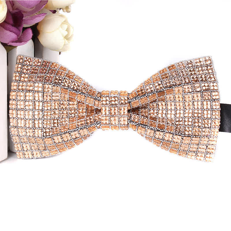 Papillon da festa con strass scintillanti di lusso da uomo - image 19