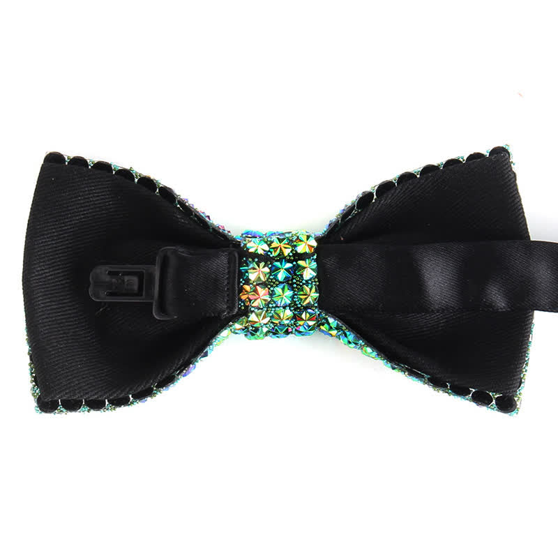 Papillon da festa con strass scintillanti di lusso da uomo - image 3