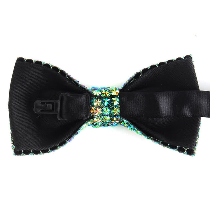 Papillon da festa con strass scintillanti di lusso da uomo - image 3