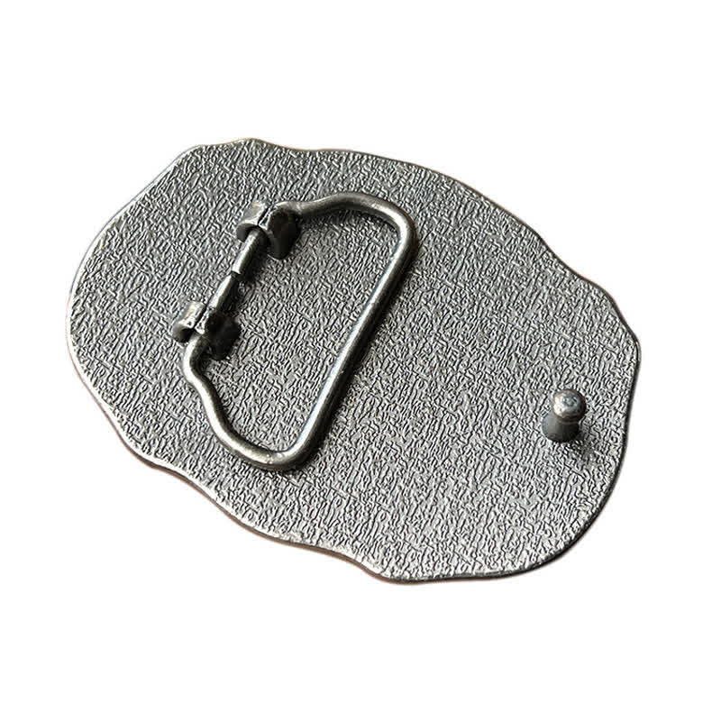 Cintura in pelle con fibbia a forma di toro per chitarra country fai da te da uomo - image 1