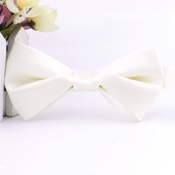 Papillon a forma di otto intrecciato da uomo - Bianco - image 12